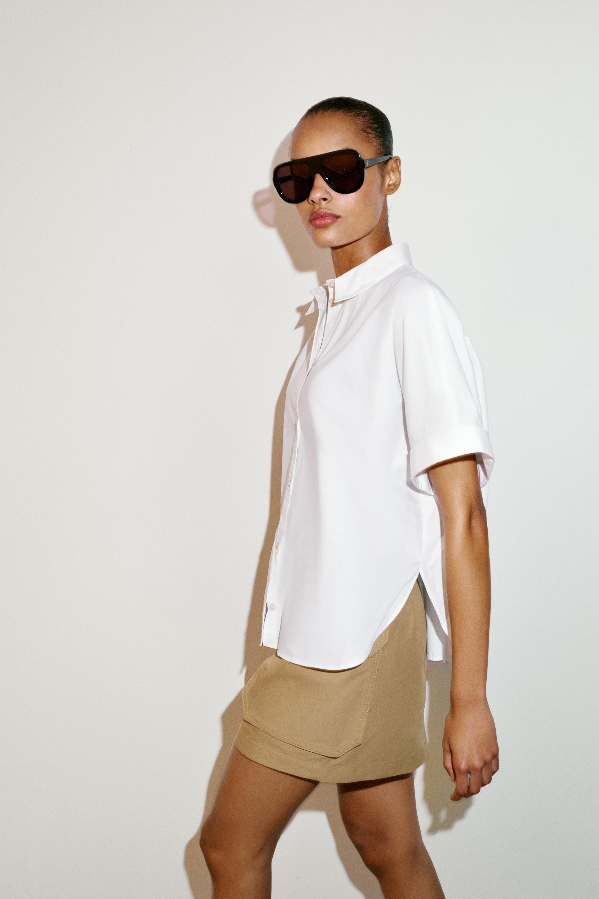 SHORT SLEEVE POPLIN SHIRT